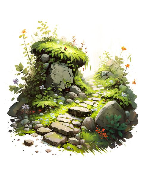 Landscape Drawing Tutorial, Landscape Design Drawings, Natural Photography, Nature Art Prints, Image Nature, Background Drawing, Gouache Art, Nature Drawing, Game Concept Art