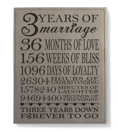 Awesome Engraved Leather Plaque Gift Three Year Wedding Anniversary Gift, 3 Year Anniversary Quotes, 3rd Year Anniversary Gifts For Him, Romantic Presents, Third Wedding Anniversary Gifts, 3 Year Wedding Anniversary, 3 Anniversary, Anniversary Quotes For Him, 3rd Year Anniversary Gifts