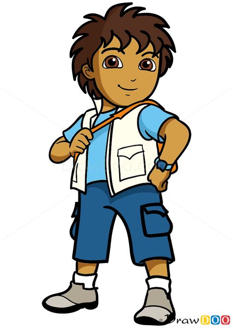 Diego Dora, Diego From Dora, Dora Bujji Drawing, Dora Cartoon, Cartoon Up, Dora The Explorer Anime, Diego From Dora The Explorer, Dora The Explorer Pictures, Dora The Explorer Poster