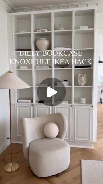 Ikea Knoxhult Hack, Ikea Decor Hacks, Ikea Shelf Hack, Ikea Bookshelf Hack, Billy Hack, Ikea Billy Hack, Home Ikea, Living Room Hacks, Billy Ikea