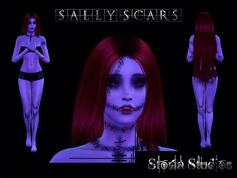 The Sims Resource - Sally Scars Sims 4 Skintones, Toddler Hair Sims 4, Sims 4 Challenges, Sally Nightmare, Sims 4 Download, Sally Nightmare Before Christmas, Sims 4 Game Mods, Tumblr Sims 4, Sims 4 Dresses