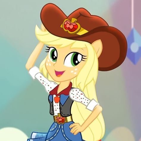 Icon Pfp Cartoon, Applejack Icon, Applejack Mlp, Pfp Cartoon, My Little Pony Applejack, Girl Film, Human Icon, My Little Pony Equestria, Equestria Girl