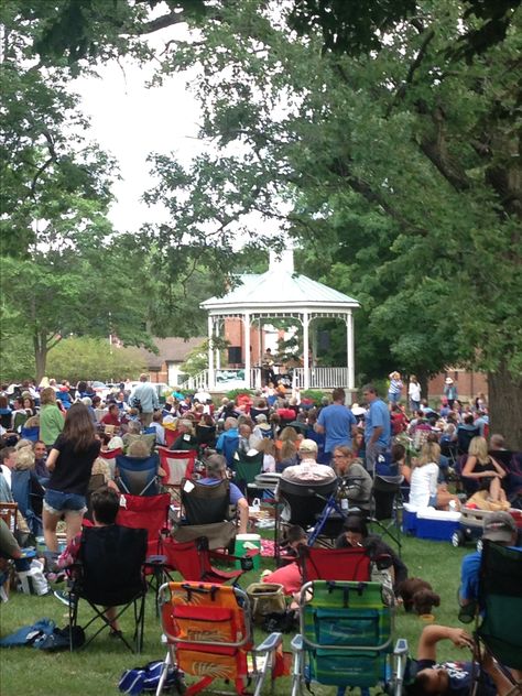 Summer Concert, Lake Bluff, Illinois. Lake Forest Illinois, Lake Forest, Summer Concert, Illinois, Dolores Park, Favorite Places, Lake, Concert, Travel