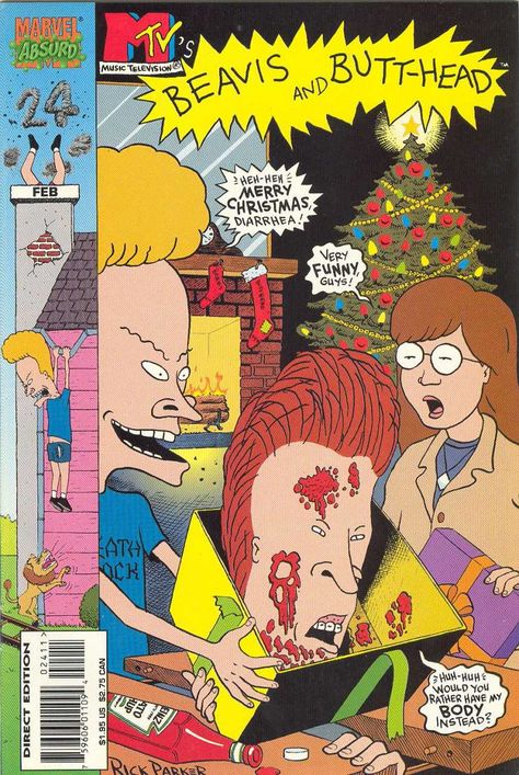 Beavis & Butt-Head marvel comics (Volume) - Comic Vine Beavis Y Butthead, Head Comic, Beavis And Butthead, Christmas Cover, King Of The Hill, Batman Wallpaper, Comic Manga, Arte Cyberpunk, Old Shows