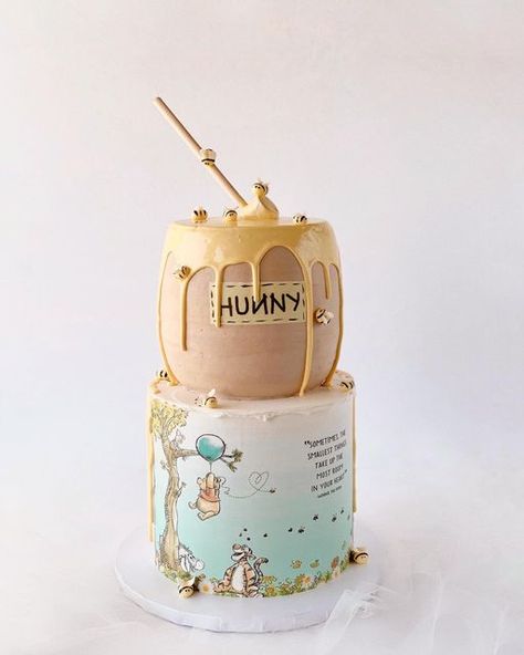 Winnie The Pooh Birthday Cakes, Winnie Pooh Baby Shower Cake, Winnie Pooh Birthday Cake, Winnie The Pooh Cake Baby Shower Ideas, Winnie The Pooh 1st Birthday Cake, Baby Winnie The Pooh Cake, Winnie The Pooh Shower Cake, Classic Winnie The Pooh Cake Ideas, Winnie The Pooh First Birthday Cake