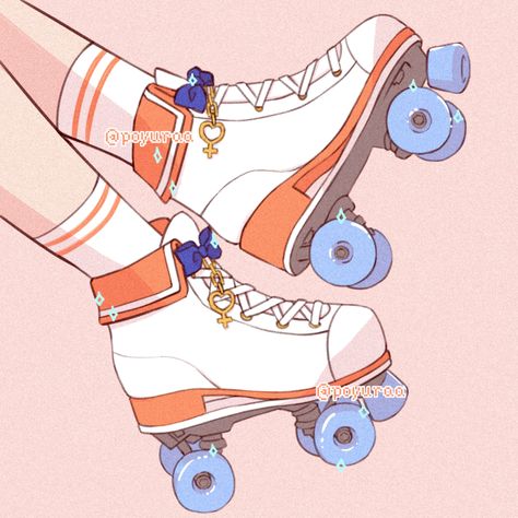 Roller Derby Art, Sailor Moon Wallpaper, What To Draw, Roller Skates, Roller Skating, Digital Art Girl, Girl Wallpaper, Girl Drawing, Magical Girl