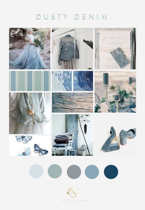 dusty blue wedding moodboard Greenery Pantone, Lilac Wedding Bouquet, Brand Boards, Wedding Motifs, Spring Color Palette, Pantone Color Of The Year, Lilac Wedding, Color Trends Fashion, Blue Themed Wedding