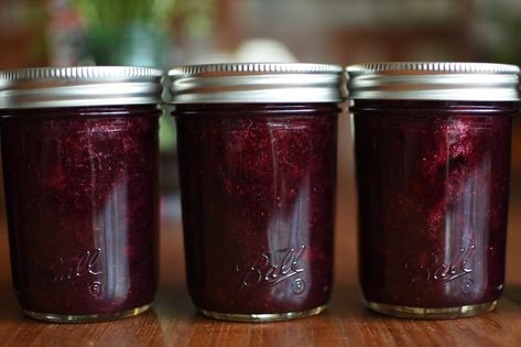 Mixed Berry Jam from Ball Canning Berry Jam Recipe, Canning Water, Food In Jars, Mixed Berry Jam, Growing Blackberries, Ball Canning, Canning Food, Canning Jam, Freezer Jam