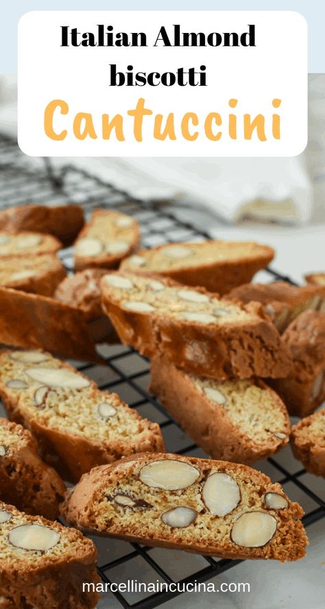 Italian Almond biscotti are crunchy and perfect for dipping in vin santo or an espresso. #italianrecipe #almondbiscotti #italianalmondbiscotti #biscottirecipe Best Almond Biscotti Recipe, Almond Biscotti Recipe Easy, Almond Biscotti Recipe Italian, Italian Biscotti Recipe, Best Biscotti Recipe, Biscotti Biscuits, Almond Biscotti Recipe, Italian Biscuits, Italian Almond Cookies