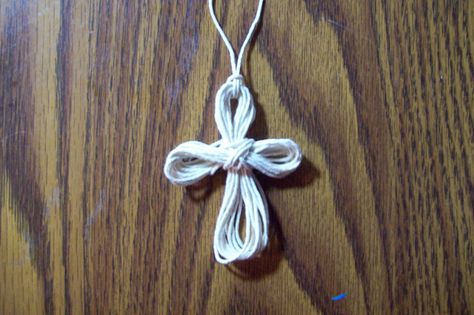 How to Make a String Cross Necklace Make A Rosary, Forward Roll, Symbol Of Christianity, Faith Crafts, Night Kids, American Heritage Girls, Cross Pictures, Bible Story Crafts, Christian Crafts