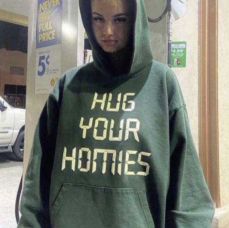 Hug Your Homies, Dope Hoodies, Off White Hoodie, Hoodie Aesthetic, Trendy Hoodies, Aesthetic Hoodie, Tumblr Outfits, Sustainable Clothing, Oversize Hoodie