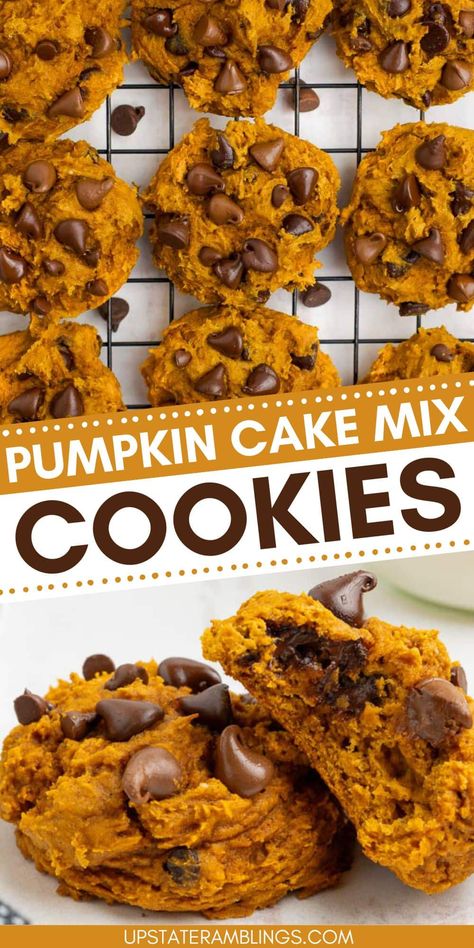 Craving something sweet but short on time? These easy pumpkin cookies are your answer! Minimal ingredients, maximum flavor. Perfect for busy days when you want a homemade treat without the fuss. Pumpkin Puree Cookies, Easy Pumpkin Cookies, Pumpkin Cake Mix Cookies, Cake Mix Pumpkin, Pumpkin Cake Mix, Pumpkin Cookies Easy, Box Cake Recipes, Breakfast Sides Dishes, Breakfast Sides