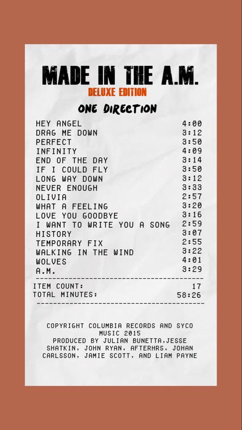 One Direction Receipt, Album Receipts, Harry Styles Poster, One Direction Wallpaper, Music Poster Design, One Direction Harry Styles, One Direction Photos, One Direction Harry, One Direction Pictures