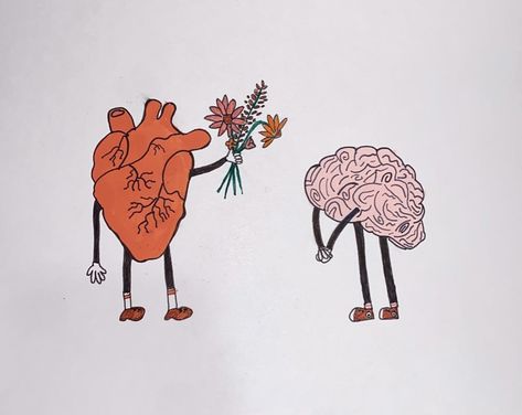 Brain Doodle, Drawing Brain, Brain Drawing, Drawing Aesthetic, Flowers Drawing, Doodle Ideas, Art Contest, Easy Drawing, Fun Art