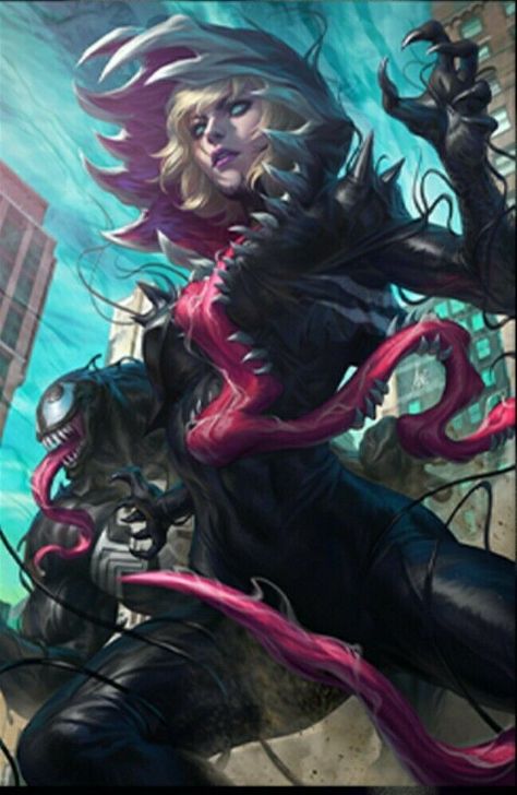 #artgerm #stanleylau #venom35 #venom200 She Venom Fanart, Spider Gwen Venom, Silk Spiderman, Venom Girl, Stanley Artgerm, Spiderman Fanart, Wallpaper Film, Symbiotes Marvel, Venom Art