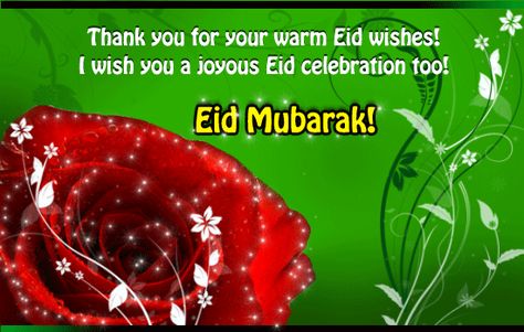 Thank you for your warm wishes on Eid ! Eid Mubarak ! Eid Thank you card greetings ! Islamic Wishes, Eid Gif, Eid Mubarak Gif, Jazakallah Khair, Eid Wishes, Islam Quote, Jumah Mubarak, Eid Greeting Cards, Eid Mubarak Card