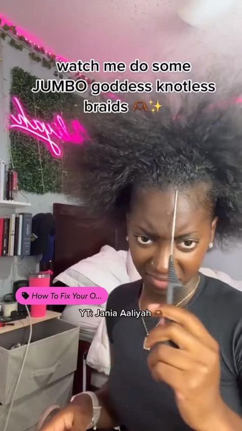 The process of jumbo knotless goddess braids 😍👌🏾 in 2022 | Cute box braids hairstyles, Hair styles, Box braids hairstyles for black women Hair Styles Box Braids, Knotless Goddess Braids, Braids Hairstyles For Black Women, Jumbo Knotless, Cute Box Braids, Twisted Hair, Quick Natural Hair Styles, Box Braids Hairstyles For Black Women, Cute Braided Hairstyles