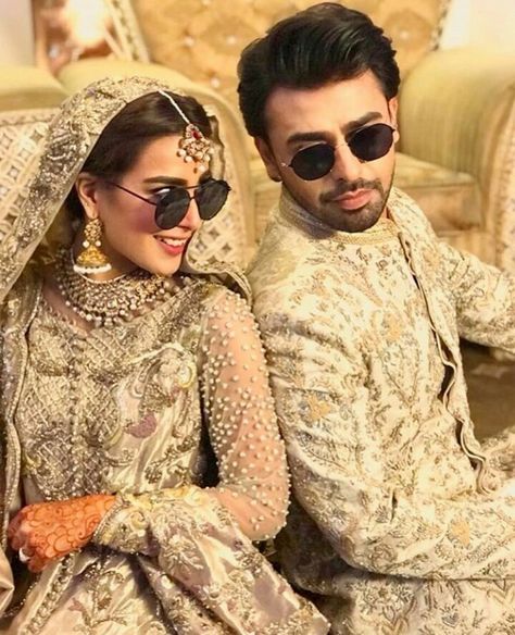 best couple ever Pakistani Couple, Farhan Saeed, Suno Chanda, Pakistani Beauty, Iqra Aziz, Bride Photography Poses, Latest Bridal Dresses, Pakistani Wedding Outfits, Wedding Couple Poses Photography