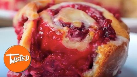 Homemade Glazed Raspberry Cheesecake Swirl Buns Twisted Recipes, Raspberry Recipes, Best Cheesecake, Raspberry Cheesecake, Cinnamon Buns, Breakfast Breads, Breakfast Treats, Bread Dough, Cheesecake Recipes