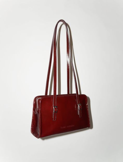 Closet Redo, Clothes Wishlist, Oxblood Leather, Wool Bags, Fall Chic, Paloma Wool, Red Bag, Closet Goals, Greyish Blue