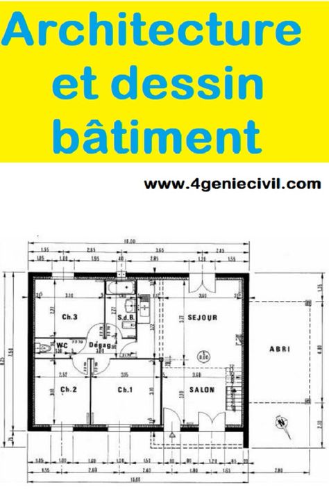 Architecture et dessin bâtiment Planning Excel, Civil Engineering Design, Engineering Design, Civil Engineering, Engineering, Architecture