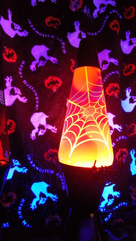 Lava Lamp Background, Halloween Lava Lamp, Cool Lava Lamps, Halloween Nostalgia, Neon Goth, Colorful Halloween, 90s Halloween, Lava Lamps, Sensory Room