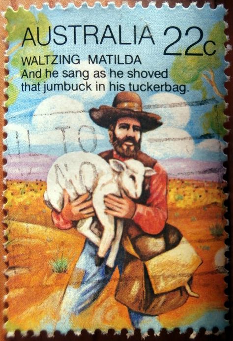 Waltzing Matilda 22c Australian Poems, Waltzing Matilda, Vintage Australia, Animal Stamps, Australian Vintage, Postage Stamp Collection, Stamps Postage, Transportation Theme, Mail Stamp