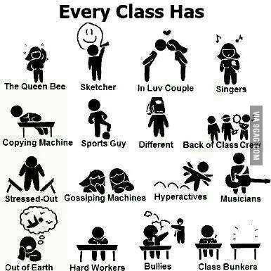 Which one are you ?? Class Mates, Indian Jokes, Student Humor, School Jokes, Funny School Jokes, Hard Workers, School Memories, Joke Of The Day, School Memes