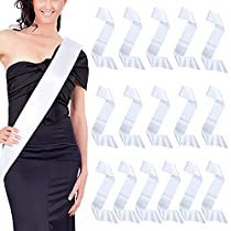 Check this out on Amazon Great Gatsby Accessories, Pageant Sashes, Senior Sash, Flapper Accessories, Flapper Headpiece, White Sash, Birthday Sash, Bachelor/bachelorette Party, Chair Slipcovers