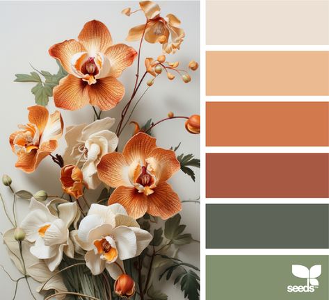 Design Seeds: Flora Tones Inspiration Color Palettes, Seeds Color Palette, Hampshire House, Seeds Color, New Paint Colors, Color Palette Challenge, Color Catalog, Color Pallete, Color Schemes Colour Palettes