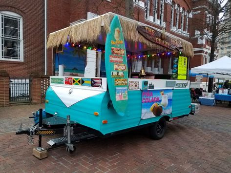 Pop Up Tent Food Truck, Pop Up Camper Into Food Truck, Pop Up Camper Lemonade Stand, Pop Up Camper Concession Trailer, Repurposed Pop Up Camper, Repurposed Camper Trailer, Pop Up Concession Stand, Pop Up Camper Business, Pop Up Camper Conversion To Food Trailer