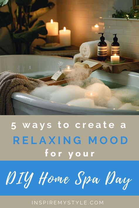 Create a serene DIY home spa atmosphere with our easy tips for setting the perfect mood Diy Spa Day At Home, Diy Home Spa, Face Massage Anti Aging, Diy Turmeric Face Mask, Diy Spa Day, Diy Body Scrub, Face Exercises, Detox Drinks Recipes, Spa Day At Home