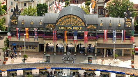 **Europa-Park (famous themepark with many rides and international cuisine Germany Tourist Attractions, Bakugan Drago, Europa Park Rust, Rust Germany, Best Amusement Parks, Park Entrance, Planet Coaster, Europa Park, What To Do Today