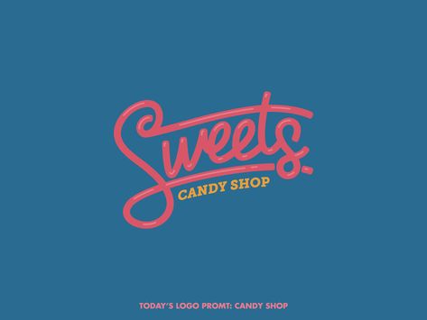 Candy Shop Branding, Sweet Shop Branding, Candy Shop Logo, Sweet Shop Logo, Candy Branding, Timeless Logo Design, Minimal Logos, Ice Cream Logo, Sweet Logo