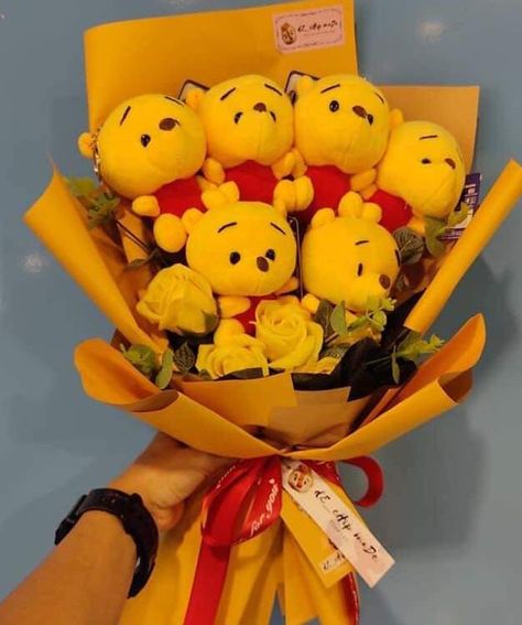 Stuff Animal Bouquet, Bt21 Bouquet, Stuffed Animal Bouquet, Flower Bouquet Chocolate, Plushie Bouquet, Flower Glass Dome, Plush Bouquet, Doll Bouquet, Bouquet Chocolate