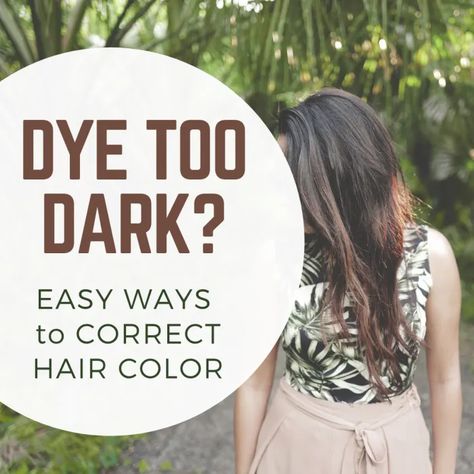 Hair Color Too Dark? How to Lighten It (Without Bleach) - HubPages How To Lighten Brown Hair, Lighten Hair At Home, Lighten Dyed Hair, Remove Permanent Hair Dye, Wash Out Hair Dye, Removing Permanent Hair Color, Lightening Dark Hair, Faded Hair Color, Wash Out Hair Color