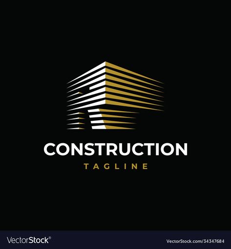 Builders Logo Design, Letter R Logo Design, R Logo Design, Construction Company Logo, Construction Branding, R Logo, Building Logo, Construction Logo, Vector Template