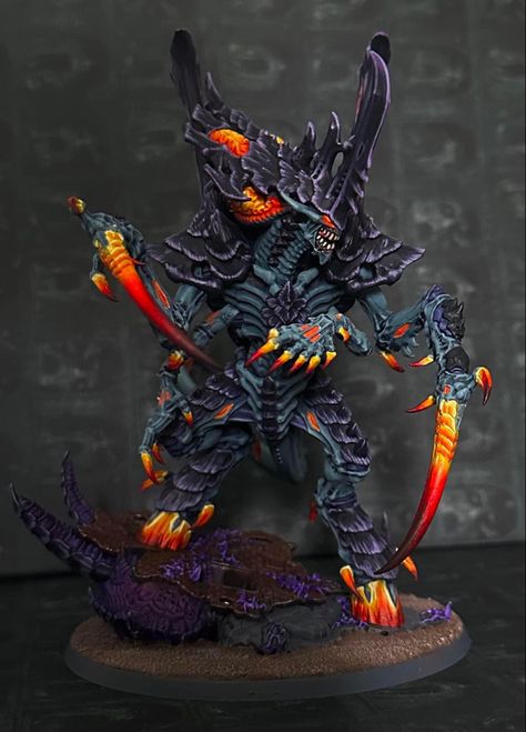 Custom Tyranids, Warhammer 40k Miniatures Tyranids, Warhammer 40k Tyranids Color Schemes, Tyranid Color Scheme, Tyranid Paint Scheme, Tyranids Art, Tyranids Paint Scheme, Warhammer Tyranids, Tyranid Warrior