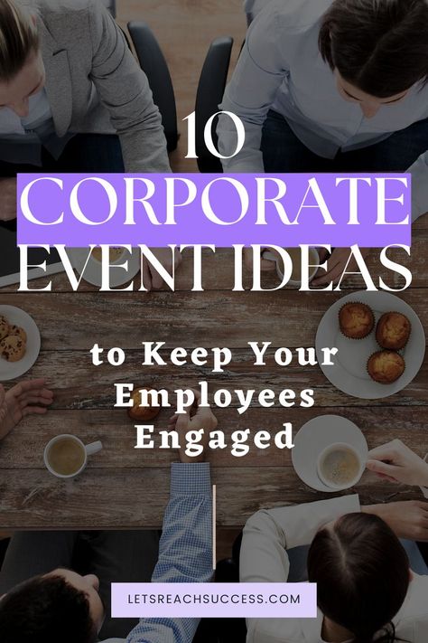 Corporate events promote teamwork and cooperation. Here are 10 corporate event ideas you can use to get your employees engaged. Employee Engagement Events, Ways To Motivate Employees, Corporate Event Ideas, Workplace Motivation, Engagement Events, How To Motivate Employees, Engagement Ideas, Employee Engagement, Event Ideas