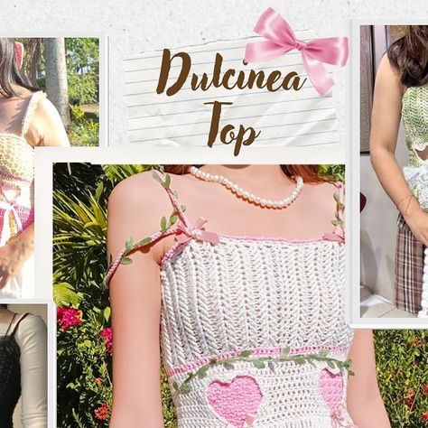 STITCHESANDBERN on Instagram: "ICYMI: ౨ৎ PATTERN RELEASE ⋆౨ৎ˚⟡˖  Dulcinea Top Crochet Pattern A 40 page PDF, 88 photo guides, 10 stitch Diagrams, 8 ideal strap options from the creative testers! + lookbook  <3 Written in US Terms <3 Perfect for Advanced Beginner <3 Made-to-measure <3 Size Inclusive  <3 Seamless <3 Works in a round <3 Closed Back Top <3 No sewing <3 customizable: 2 options for stitch textures(using 1 stitch technique), heart cut-out covers, straps, lengths and many more! <3 Works up so fast that you can finish making it in a day or two   Special thanks to my testers: Pepper and Xanthe @@the_little_wonders_boutique, @bigbeetleboy @sugaring_yarn, @zoescrochet47, @potateacc @kasey__creates, @temalibydi, @crochetstudios.ph @bohemiancroch, @soph.stitches.studio, @ixanicreations Top Crochet Pattern, Heart Cut Out, Crochet Fashion Patterns, Heart Top, Crochet Heart, Special Thanks, Crochet Fashion, Crochet Pattern, Crochet Top