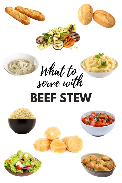 Wondering what to serve with beef stew? From rolls and rice to potatoes, turn that hearty soup into a feast with these 14 quick and easy beef stew sides. Beef Stew Sides, Quick And Easy Side Dishes, Beef Stew Dinner, Easy Side Dishes, Buttered Cabbage, Ground Beef And Cabbage, Easy Beef Stew, Hearty Beef Stew, Beef Pasta