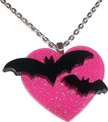 Creepy Necklace, Draculaura Aesthetic, Howleen Wolf, Cute Creepy, Flying Bat, Pink Goth, Bat Necklace, Catty Noir, Scene Outfits