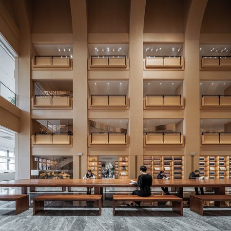 Zikawei library | Wutopia Lab Library Reading, David Chipperfield Architects, Library Pictures, Architecture Company, Chief Architect, Lectures Hall, Reading Area, Library Design, Shanghai China