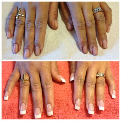 Pink and White Acrylics by Marion in the H and E Nail Loft! Marion Nails Acrylic, Pink And White Acrylics, Oxblood Nails, Black Cherry Nails, Bio Gel Nails, Deep Red Nails, Teen Nails, Maroon Nails, Teal Nails