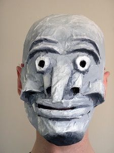 The Benefits of Mask Making in a Journey toward Wholeness blog article Creepy Paper Mache Mask, Papercraft Mask, Creative Arts Therapy, Art Therapy Projects, Art Therapist, Nonverbal Communication, Mask Diy, Art Therapy Activities, High School Art