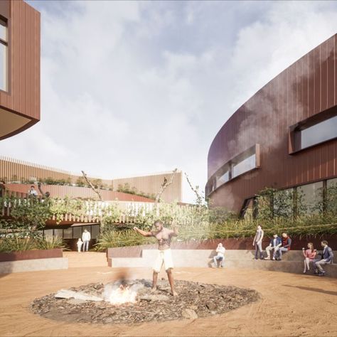 CONNECTION, The National Centre for Cultural Studies "Between the Indigenous and Non-Indigenous, Urban Life and Nature" Plant Structure, Urban Nature, Cultural Studies, Cultural Center, Sustainable Architecture, Urban Life, Architectural Inspiration, Sustainable Design, Architecture Building