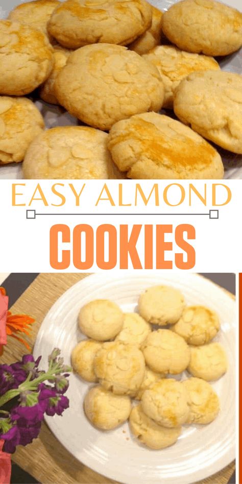 Chinese Almond Cookies, Almond Meal Cookies, Almond Flour Cookies, Dessert Simple, Chinese Dessert, Oatmeal Raisin Cookies, Almond Flavor, Raisin Cookies, Almond Cookies