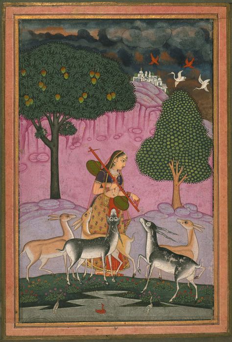 Mughal Miniature Paintings, Rajasthani Painting, Indian Traditional Paintings, Indian Miniature, Gallery Painting, Mughal Art Paintings, Indian Arts, India Painting, Mughal Paintings