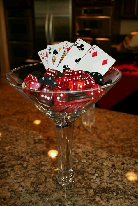 Casino Theme Party Prizes, Casino Table Decorations, Casino Centerpieces Ideas, Casino Themed Centerpieces, Casino Birthday Party, Vegas Theme Party, Casino Birthday, Las Vegas Party, Jello Shot