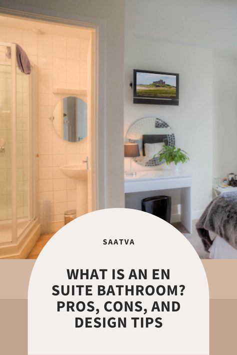 It’s more than likely that along the way, you’ve come across the term “en suite bathroom,” especially if you’ve been looking for a new home to rent or buy. But maybe you’ve wondered what an en suite bathroom is and what it includes.

Ahead, we’ll cover the meaning of an en suite bathroom, along with why it’s in a bedroom, the pros and cons, and how to design this space. En Suite Bathroom Design, Bathroom In Bedroom, Open Bathroom, Suite Bathroom, En Suite Bathroom, How To Design, Pros And Cons, Design Tips, The Meaning